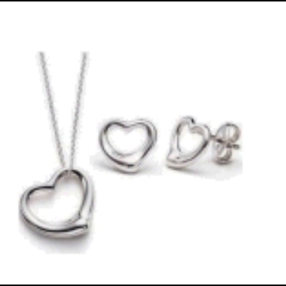 Tiffany Inspired Necklace & Earring Set