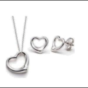 Tiffany Inspired Necklace & Earring Set