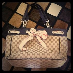 Beige and brown purse