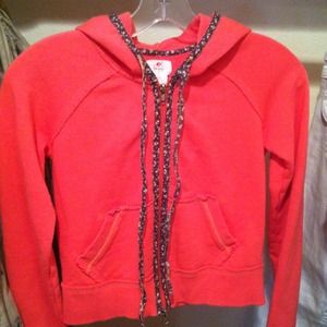 Womens free people double zipped hoodie