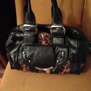 Black Croc Purse