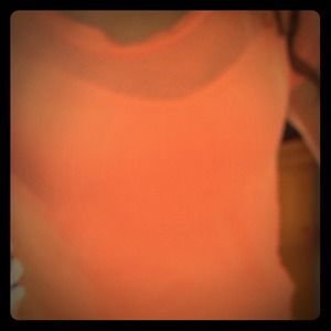 Peachy pink sheer top