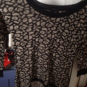 Animal print sweater