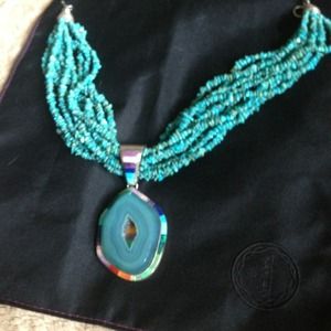 Geode Turquoise necklace~