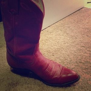 Reduced!!! Red cowboy boots - authentic