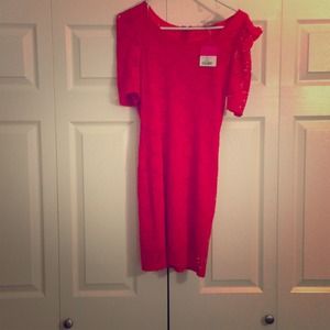 New with tags coral lace dress!