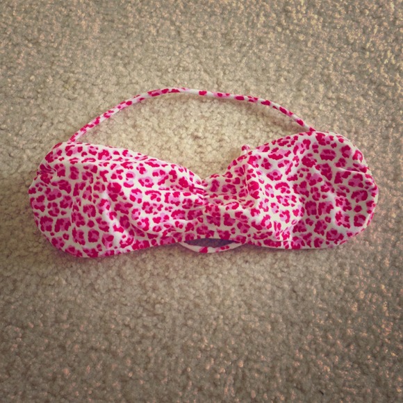 $SOLD!! Salinas Brazilian top bandeau pink leopard