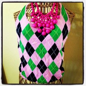 🔒Hold 4 traceybw80 Preppy Neck Tied Halter Top