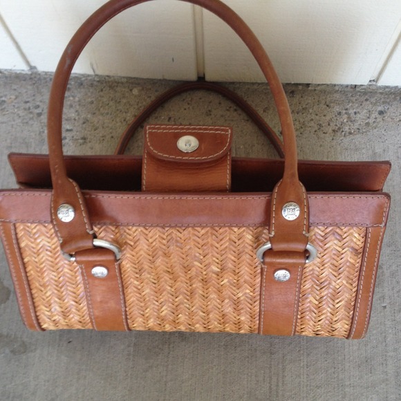 MICHAEL Michael Kors Handbags - Michael Kors Straw/Leather authentic