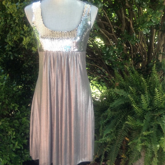 chelsey Dresses & Skirts - ☎LAST CALL!! *Silver & sequins little hot dress!