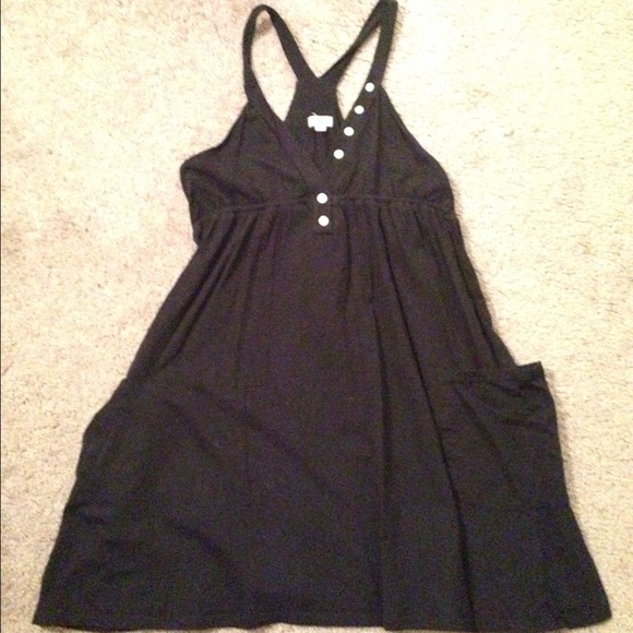 Black Razor Back Tunic Top