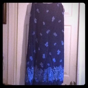 Express 100% Silk wrap skirt