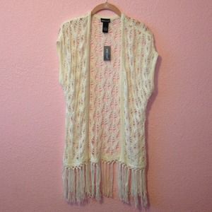 🚫HOLD🚫 Ivory Open Cardigan Knitted Style