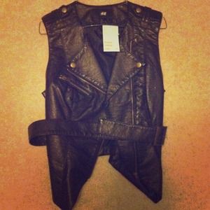 Leather vest