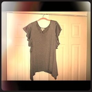 Black and white striped top