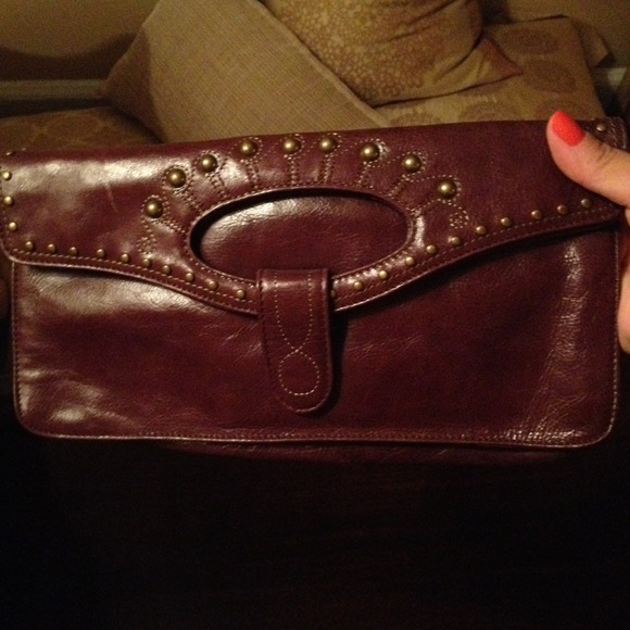 **REDUCED**Hobo plum leather clutch