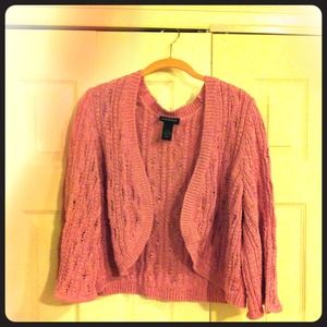 Lane Bryant bolero sweater.