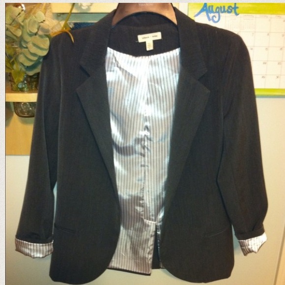 Dark Gray Blazer - Picture 3 of 4