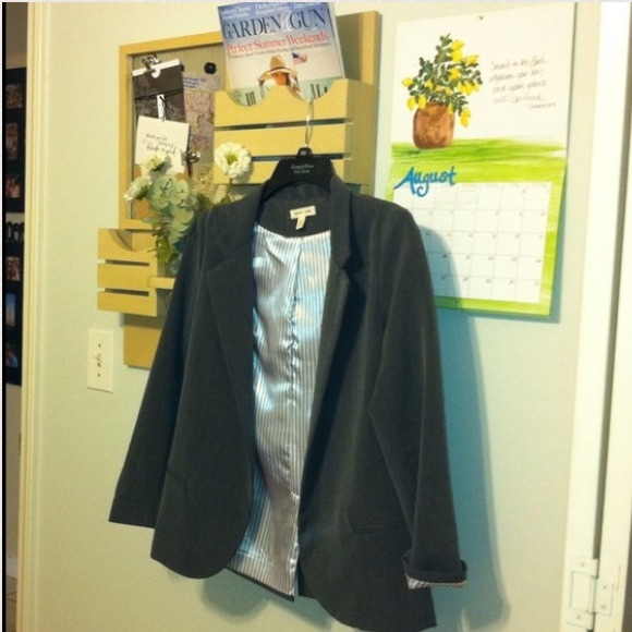 Dark Gray Blazer - Picture 4 of 4