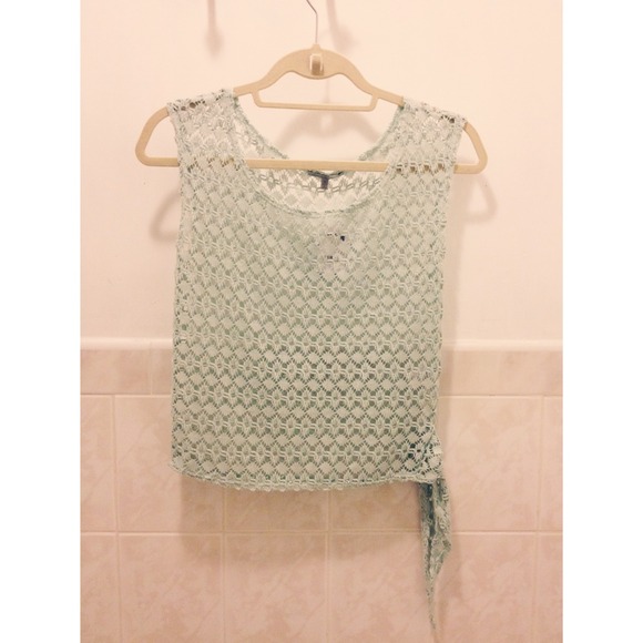 CR Mint Side-tie Top - Picture 1 of 3