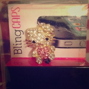 Hello Kitty bling cap iPhone, smart phone