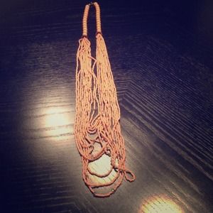 Peach necklace