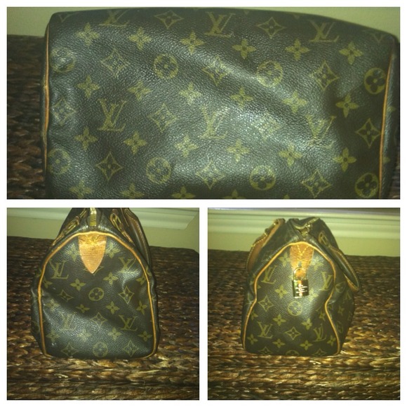 Vintage Authentic Louis Vuitton mono speedy 25