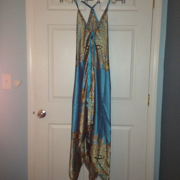 Silk handkerchief summer dress