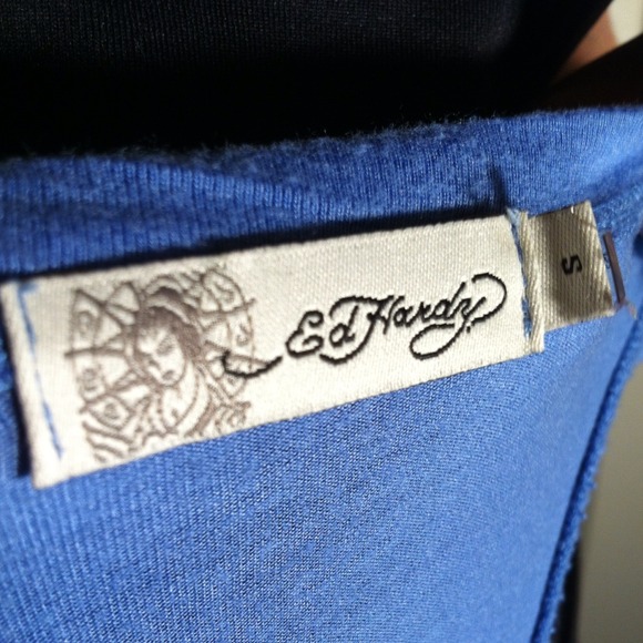 AUTHENTIC Ed Hardy bumble bee tank top - Picture 3 of 3