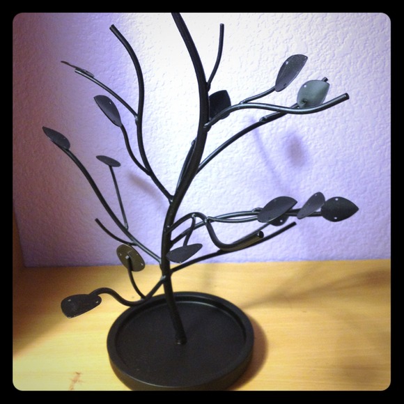 Black jewelry stand