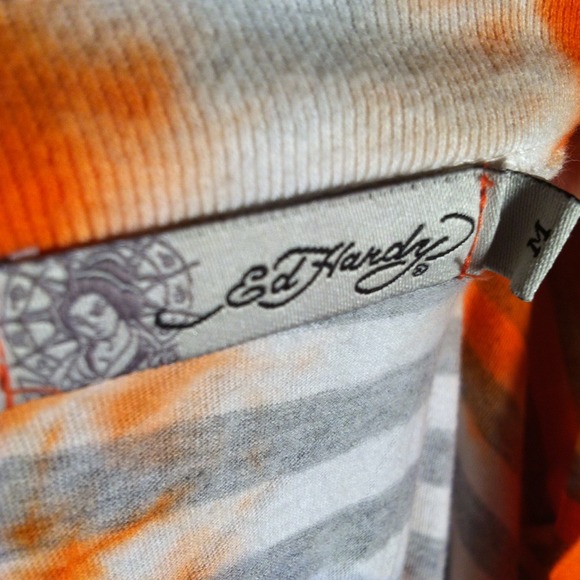 AUTHENTIC Ed Hardy "Happy Traveling" tee - Picture 3 of 3