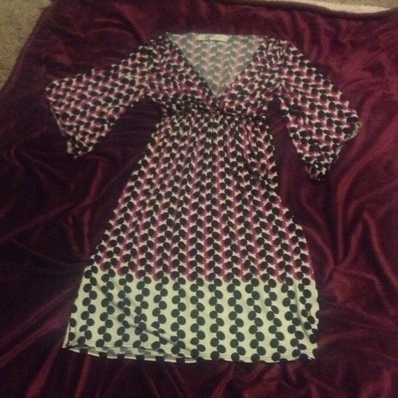 Bundle...White Dot blouse & Dress Pink Black