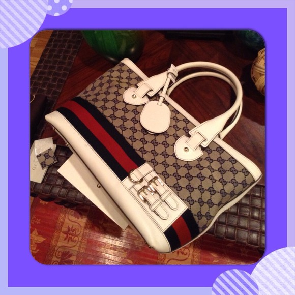 💯%Authentic Gucci 257085 heritage medium tote - Picture 2 of 4