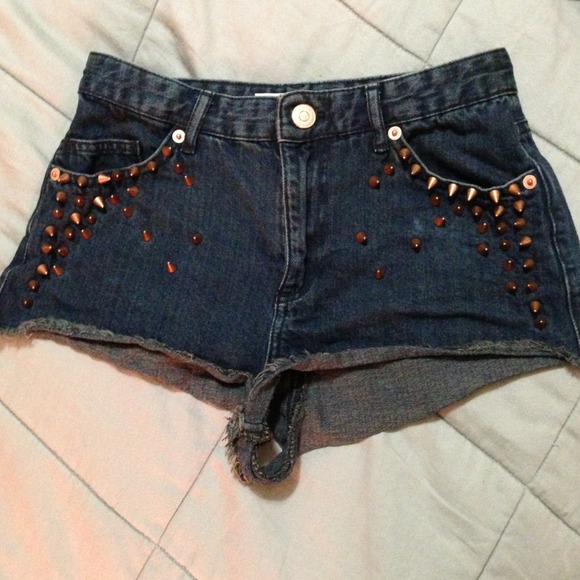 ❌SOLD👊Topshop high waisted denim shorts-size 26