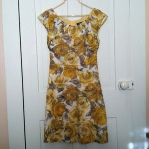 Gold/yellow floral dress