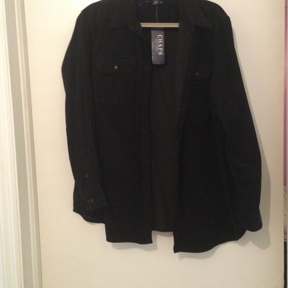 Black corduroy shirt 2x