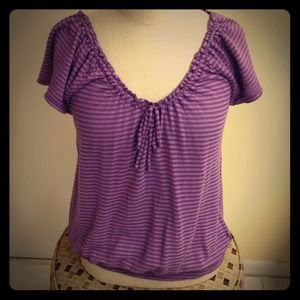 REDUCED! Old Navy purple & stripe top
