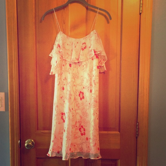 ✖️Reserved✖️Tibi Floral Silk Sun Dress Size 2