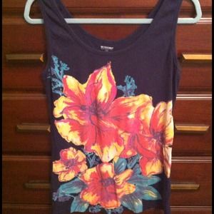 Motherhood Maternity Tank with Design