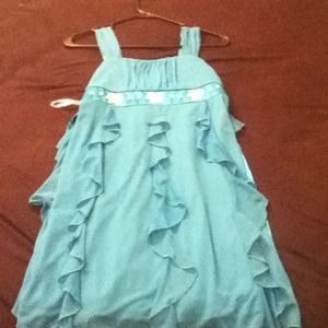 Girls Pretty Blue Dress