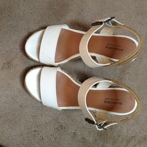 Sonoma white wedge Sandals @adriimichele