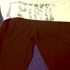 PINK Yoga pants crop