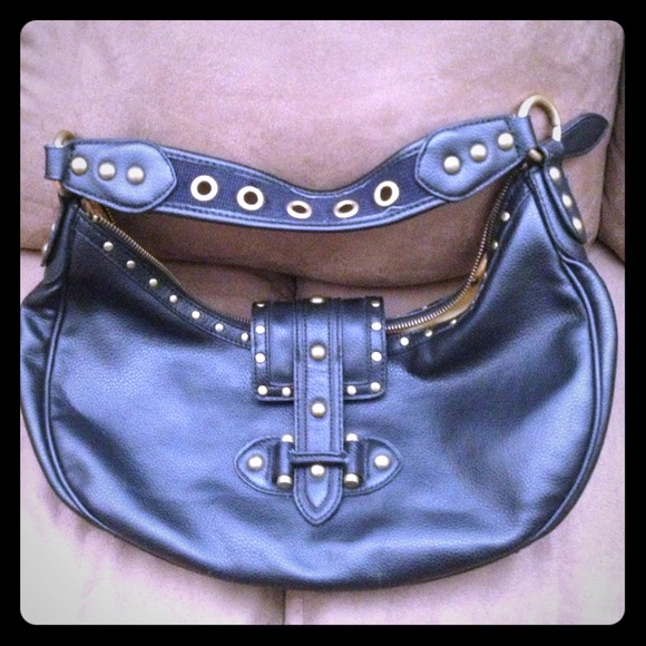 Nine West Leather Bikers Bag