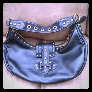 Nine West Leather Bikers Bag