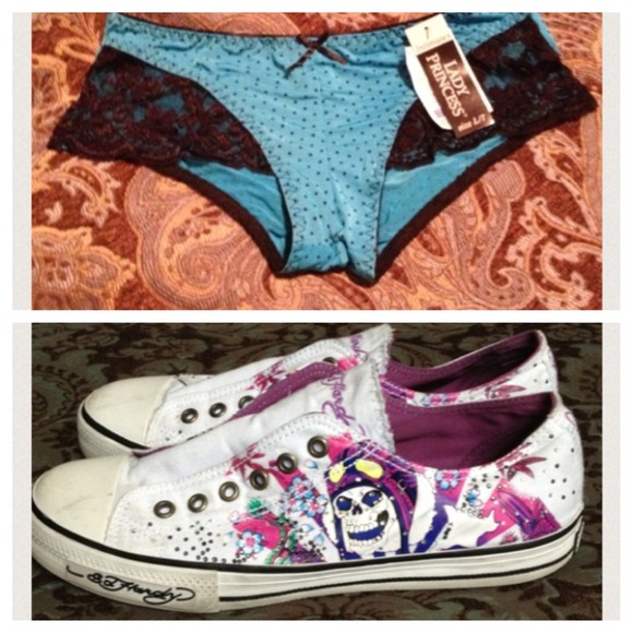 Ed Hardy converse type shoes