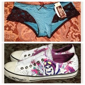 Ed Hardy converse type shoes