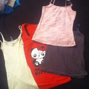 4 small tank tops