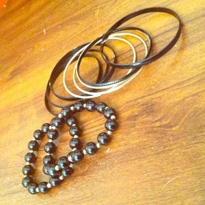 Black an Gold bracelet set
