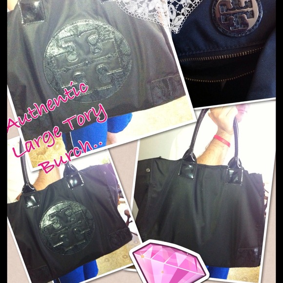 Large Tory Burch Black Purse