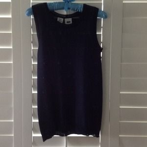DKNY Navy Blue Knit Sleeveless top